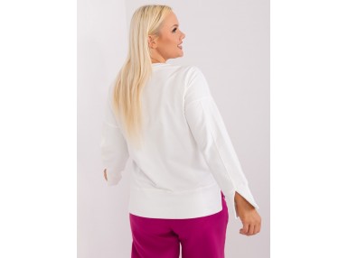 Sweat-shirt col rond - écru
