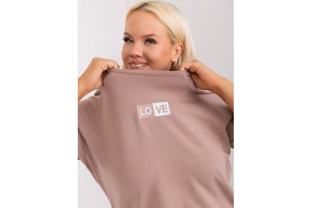 T-shirt en coton - beige foncé