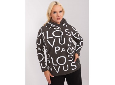 Sweat à capuche en coton - kaki