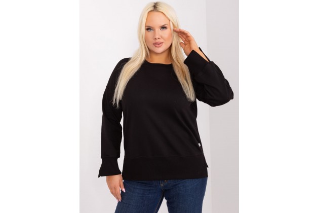 Sweat-shirt col rond - noire