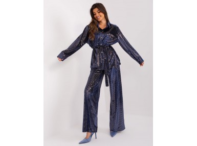 Ensemble avec chemise et pantalon - marine