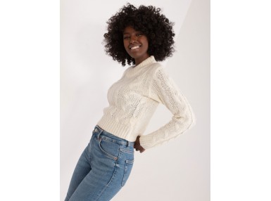Pull en maille torsadée - éqru