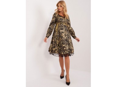 Robe de soirée - Noir et or