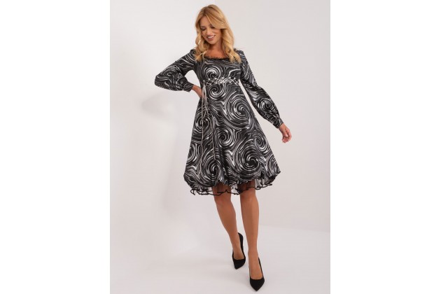 Robe de soirée - noir et argent