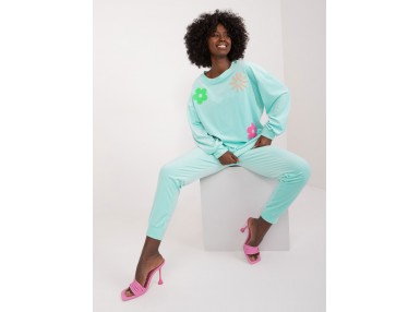 Ensemble avec sweat et pantalon - menthe