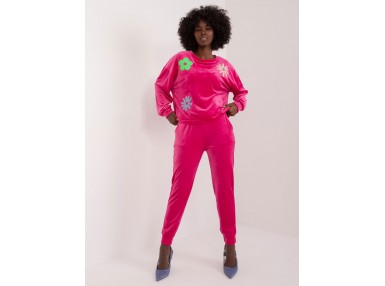 Ensemble avec sweat et pantalon - fuchsia