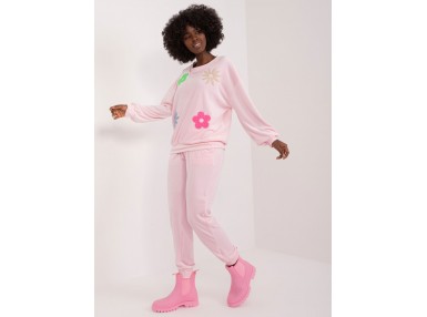 Ensemble avec sweat et pantalon - rose clair