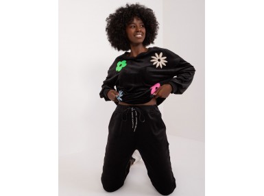 Ensemble avec sweat et pantalon - noir