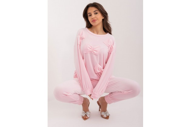 Ensemble avec sweat et pantalon - rose clair