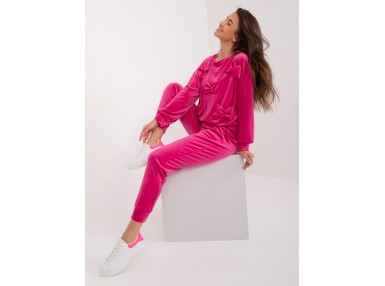 Ensemble avec sweat et pantalon - fuchsia