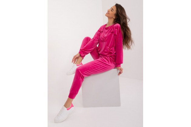 Ensemble avec sweat et pantalon - fuchsia
