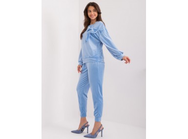 Ensemble avec sweat et pantalon - bleu clair