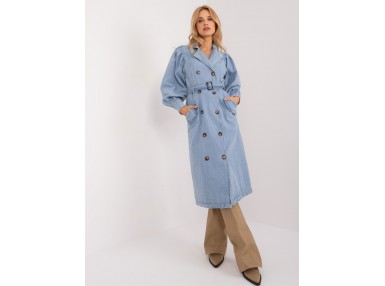Manteau long - bleu