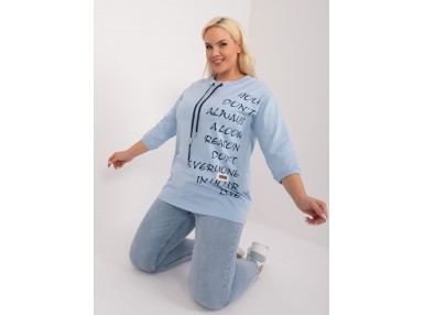 Sweat-shirt - bleu clair