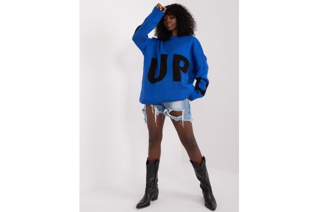 Pull en maille - cobalt