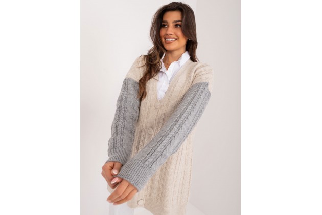Gilet col V d'un - gris