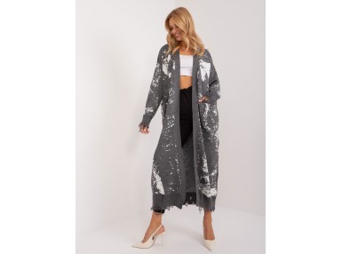 Gilet long - gris
