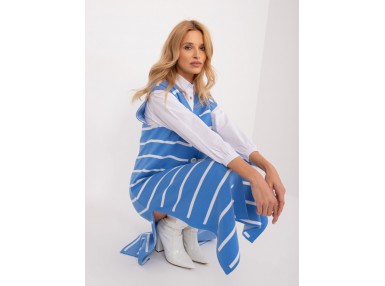 Robe pull en maille - bleu
