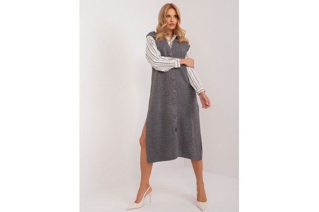 Robe tricotée - gris