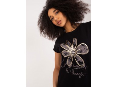 T-shirt en coton - noir