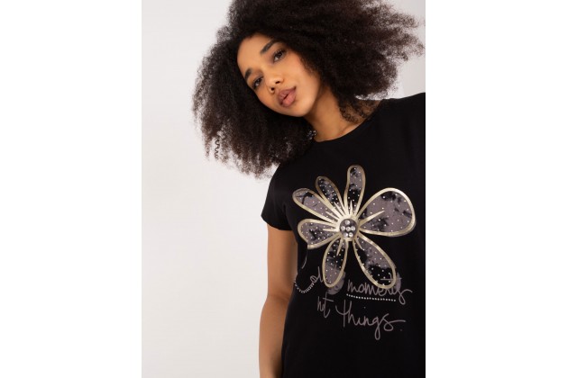 T-shirt en coton - noir