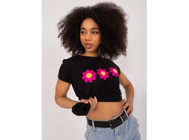 T-shirt en coton - noir
