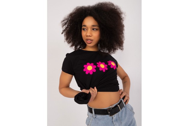 T-shirt en coton - noir