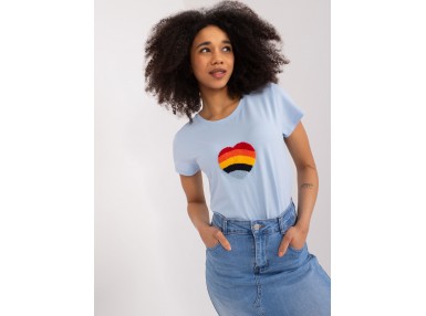 T-shirt en coton - bleu clair