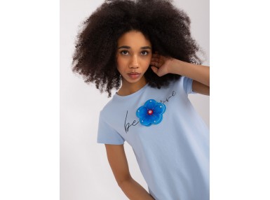 T-shirt en coton - bleu clair