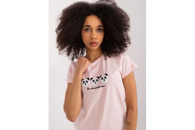 T-shirt en coton - rose clair