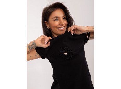 T-shirt en coton - noir