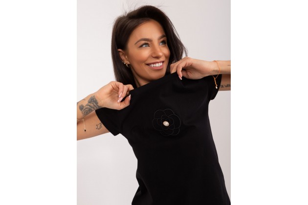 T-shirt en coton - noir