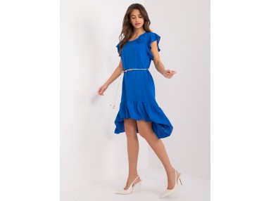 Robe mi-longue ample - cobalt