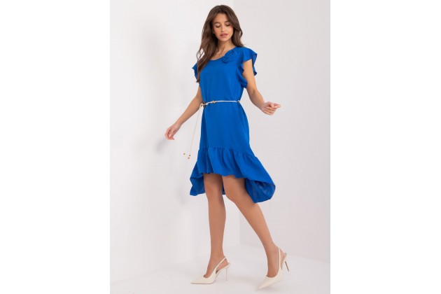 Robe mi-longue ample - cobalt