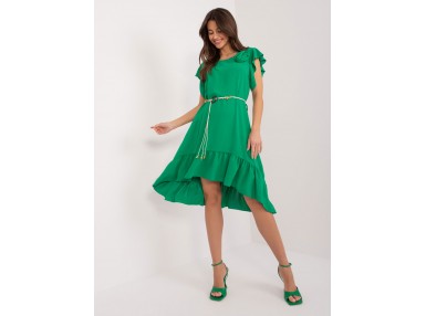 Robe mi-longue ample - vert