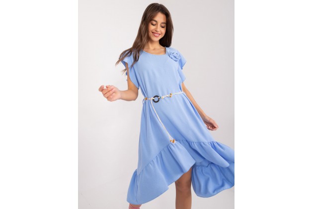 Robe mi-longue ample - bleu clair
