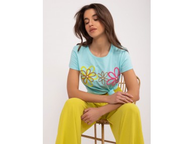 T-shirt en coton - menthe