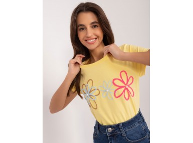 T-shirt en coton - jaune