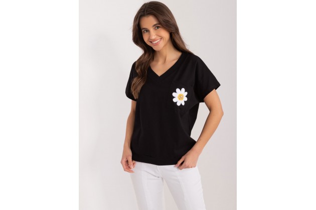 T-shirt en coton - noir