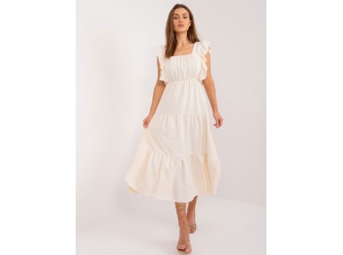 Robe longue ample - beige clair