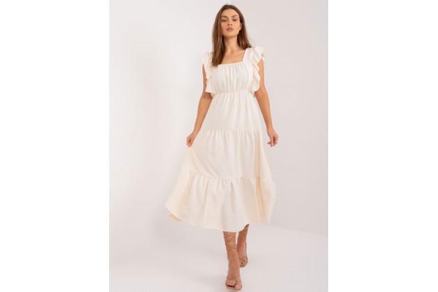 Robe longue ample - beige clair