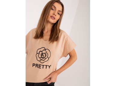 T-shirt en coton - chameau