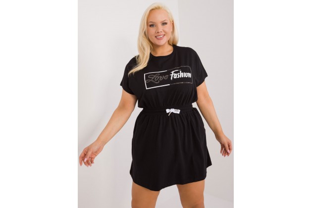 Robe en coton - noir