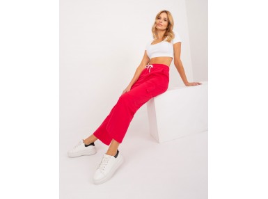 Jogger en coton - rouge