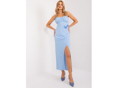 Robe mi-longue - bleu clair