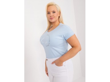 T-shirt en coton - bleu clair