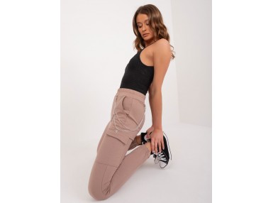 Jogger en coton - beige foncé