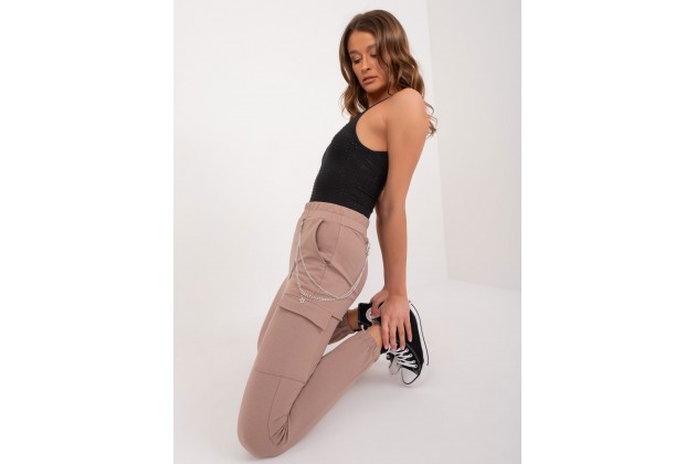 Jogger en coton - beige foncé