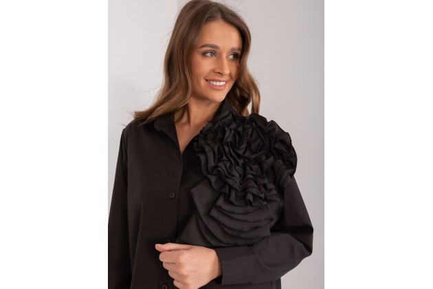 Chemise en coton - noir
