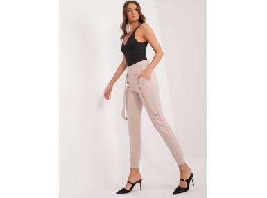 Jogger en coton - beige